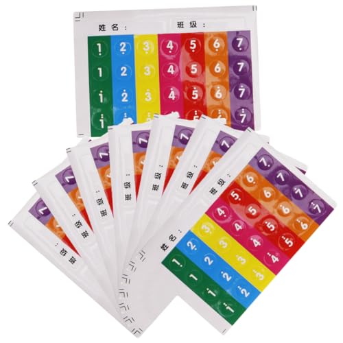 Totority 3sets Beginner Flute Note Stickers Pan Flute Accessories Practice Decals 8pcs*3