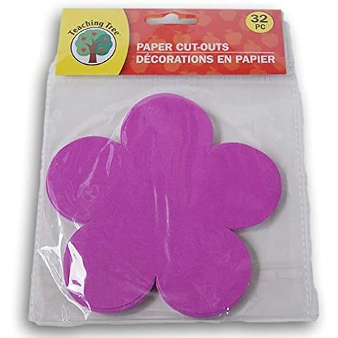Teaching Tree Paper Cut-Outs - Pink Flowers - 32 Count Cover