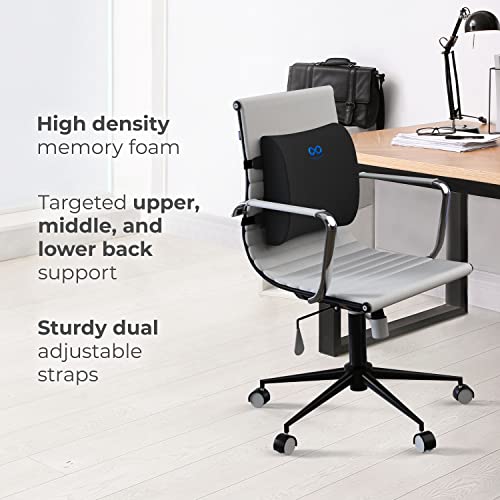 Everlasting Comfort Lumbar Support Pillow for Office Chair Back