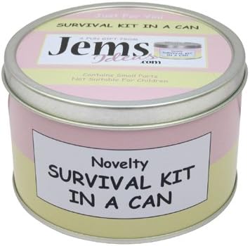 21st Birthday Survival Kit In A Can. Novelty Fun Gift - Humorous Happy 21st Present & Card All In One. Customise Your Can Colour. (Purple/Lilac)
