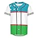 Vnurnrn Uzbekistan Flag Mens Baseball Button Down Jersey Hipster Hip Hop T Shirts