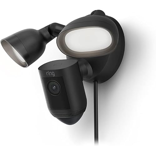 Ring Floodlight Cam Pro - Plug-in power, Black