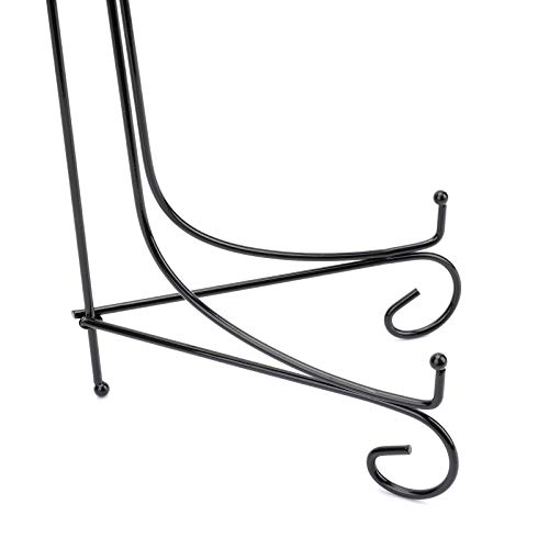 Jucoan 2 Pack 15 Inch Iron Display Stand, Large Black Easel Plate Holder Stand For Displaying Pictures Frame, Plates, Books Arts, Home Decor #TOP5