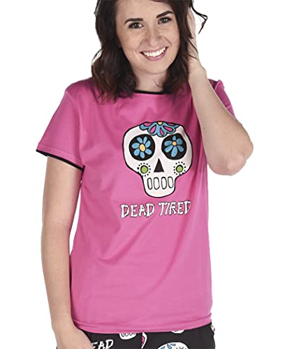 Dead Tired LazyOne Pajamas for Women, Cute Pajama Pants and Top Separates (Medium)