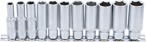 BGS 2222 | Jeu de douilles, six pans, longues | 10 mm (3/8') | 8 - 19 mm | 11 pièces