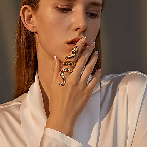 Chunky Gold Rings for Women, Engagement & Wedding, Moissanite, Promise & Knuckle Rings, Stackable Jewelry, Gifts for Her4