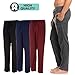 DARESAY Mens Lounge Pants with Pockets - Mens Pajama Pants - Lounge Pants Men, Up to 3XL Pack of 3 Black,Black,Black