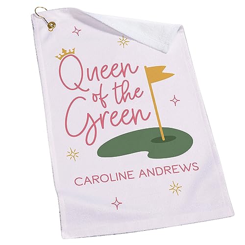 Queen of the Green Personalized Golf Towel