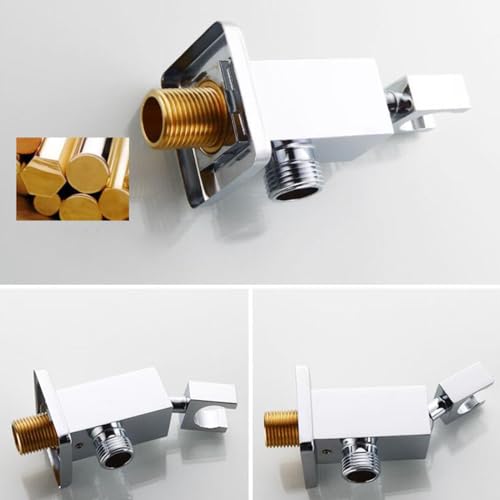 Mitigeur de douche encastré cascade chrome et robinet de bain mural 2 fonctions