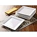 Better Homes and Gardens Square Porcelain Dinner Plates, White, Set of 6