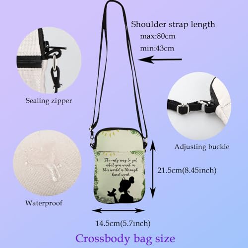 XYANFA Princess Crossbody Bag The Frog Cartoon Lover Movie Gift Princess Fans Wallet Bag Princess Themed Present For Women2
