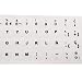 Pegatinas para teclado, letras negras con fondo blanco, para todos los ordenadores...
