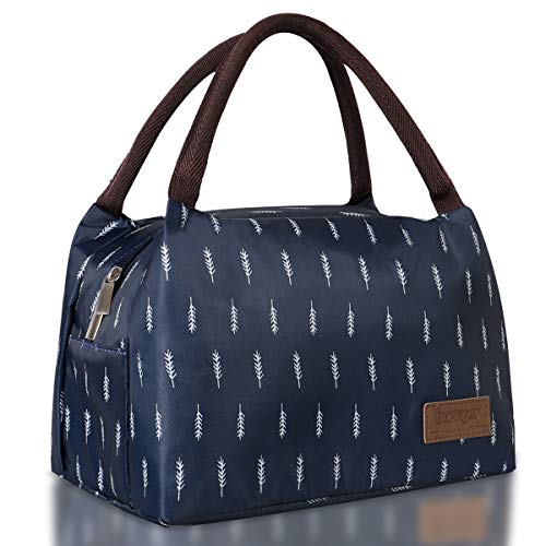 Buringer Reusable Insulated Lunch Bag Cooler Tote Box Meal Prep for Men