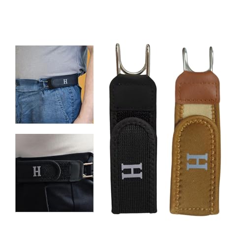 Image of CALANDIS No Buckle Stretch Belt for Jeans Portable Stylish Metal Hook Buckleless Belt Black | Belts | Womens Accessories | Clothing, Shoes & Accessories | Portable, Stylish Metal Hook, Buckleless