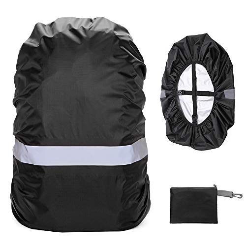 Lixada 20 100L Cubierta de Mochila con Tira Reflectante Mujer Hombre Bolsa Impermeable
