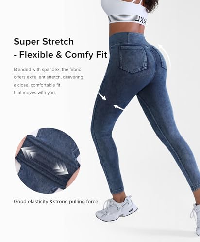 Image of BRXL Skinny Jeans for Women High Waisted Jegging Denim Legging with Pockets
