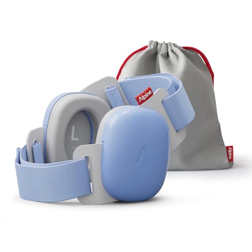 Alpine Muffy Baby Comfort, Paraorecchie Migliorati per Neonati e Bambini, Certificato CE, Vestibilità Sicura E Confortevole, Protezione dell'udito Regolabile Fino A 48 Mesi, Attenuazione 24 dB, Blu