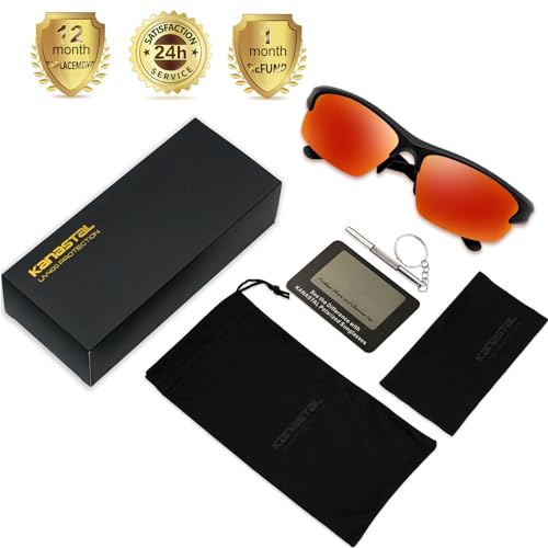 KANASATAL Óculos De Sol Esportes Polarizados oculos corrida Para Masculino Feminino UV400 Ideal Para