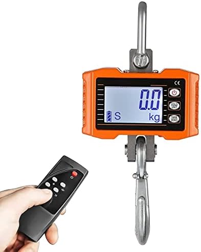 Bulipu 1000KG 2000LBS 1T High Precision Aluminum Digital Crane Scale Heavy Duty Hanging