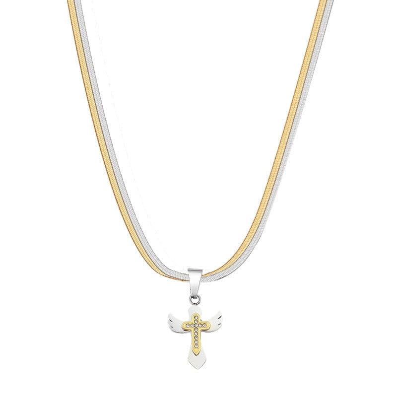 Image of SALTY ALPHA Seraph Dominion Necklace for Men & Boys | Pendant | Locket | Fancy & Stylish | Birthday Gift | Aesthetic Jewellery | Accessories for Everyday Wear | Gift for Marriage, Rakhi, Valentine Day
