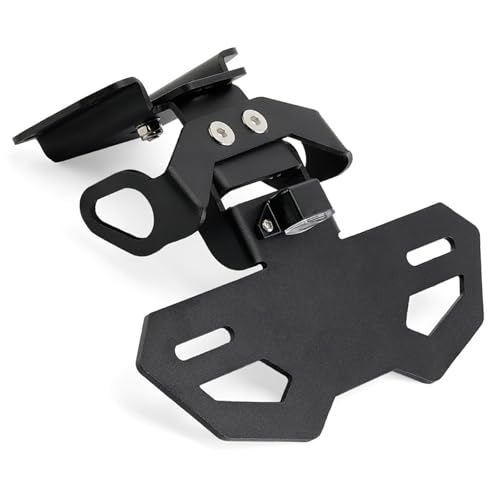 Support de plaque en métal pour queue de moto pour balades et roadtrips