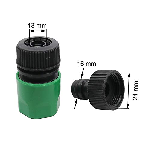 Tropfbewässerungsarmaturen PVC-Rohrverbindungen, 3/4-Zoll-Innengewinde, Schnellverbinder, Wasserhahn-Adapter, Gartenwasser, 1/2-Zoll-Bewässerungsrohr-Fittings, 20 Stück