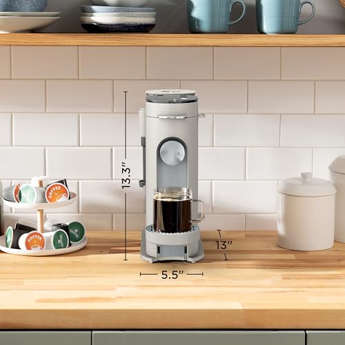 Ninja Pod & Grounds Specialty Single Reserve Coffee Maker, K-Cup Capsules, Beer Grinded, Compact Design, Built-in Milk Frother, 6-Ounce Tank, 64-Ounce Cup,