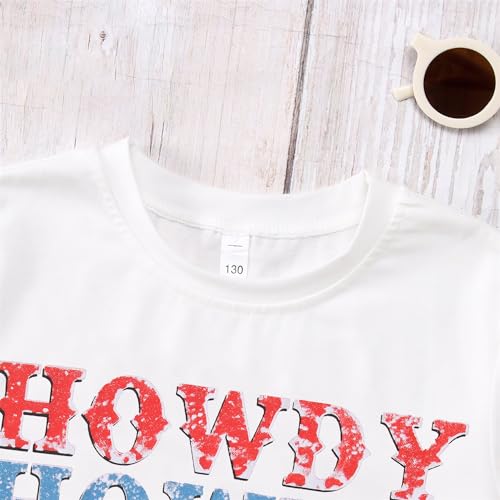 KEKEMI Boys Girls 4th of July Howdy Tee Shirt Independence Day USA Patriotic Tops American Western Style Short Sleeve T-Shirt3