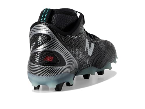 New Balance Men's FreezeLX V5 Lacrosse Shoe, Black/White, 8 M