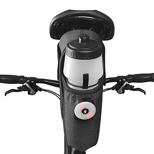 pedkit Bolsa de selim de bicicleta com bolso para garrafa de água Bolsa de selim para bicicleta à pr