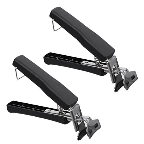 Hemoton 2 peças de pegador de panela multifuncional para casa prato de tigela quente prático de cozinha pegador premium pinças de clipe de cozinha multifuncional Retriever