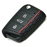  CDKJ - Cubierta de la Llave del Coche (Seat Leon SC, ST, 5F, Silicona), Negro