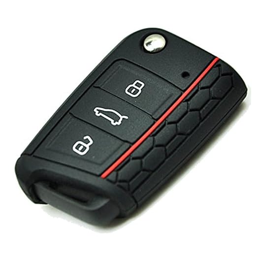 CDKJ - Cubierta de la Llave del Coche (Seat Leon SC, ST, 5F, Silicona), Negro