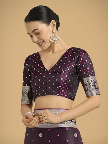 Monjolika Fashion banarasi silk saree in soft silk – image 5