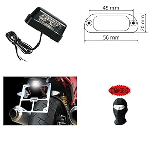 Lampe pour Plaque d’immatriculation homologuée Moto Lampe 90162 imperméable Faible consommation lumière Longue durée imperméable Faible consommation