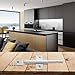 Catches Door Catches Camper Kitchen Cabinet Housing Grey Open Easily Tool Soft Push with Screw Close Softly(2#)