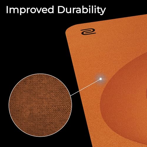 Image of BenQ Zowie H-SR-SE ZC08 Orange Extra Large Esports Gaming Mouse Pad, Humidity Resistance Color Cloth, Smooth Glide Feel with Steady Control, Uniform high-Density Rubber Base, Anti-Slip Base