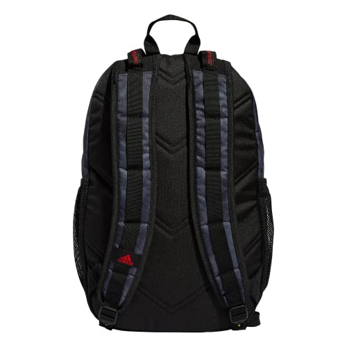 Adidas Excel 6 Backpack, Stone Wash Carbon/Vivid Red, One Size #TOP4