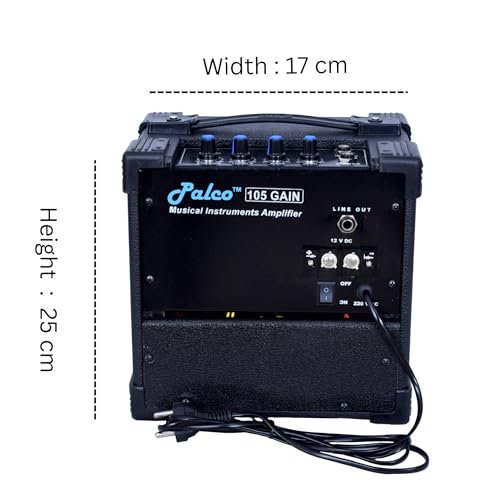 Image of Palco Black Color 105 Guitar Musicial Instrument Amplifier with Gain Effect