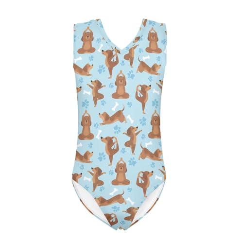 Image of Swimsuits for Girls 3-14 Summer Kids Bathing Suits Gymnastics Leotards One Piece Swimwear