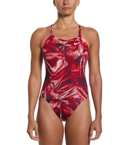 Nike Women's HydraStrong Solar Rise Fastback One Piece Swimsuit University Red, 40