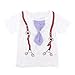 Itaar Cute Kids Boy Cotton Tie Belt Print Top T Shirt + Pants Baby Suit Outfits