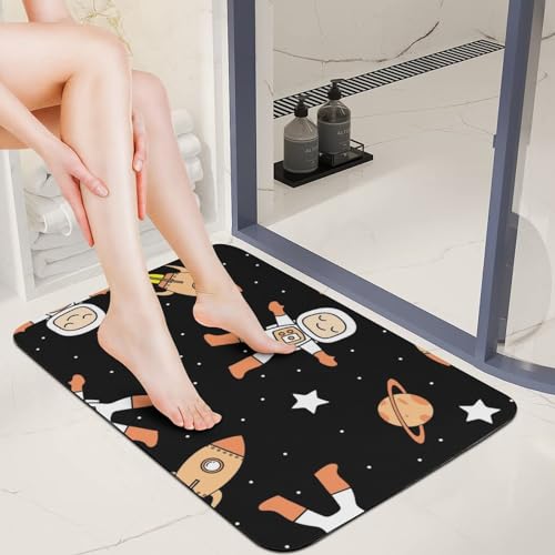 Cortina de ducha de 4 piezas Space para transformar la decoración de tu hogar 2