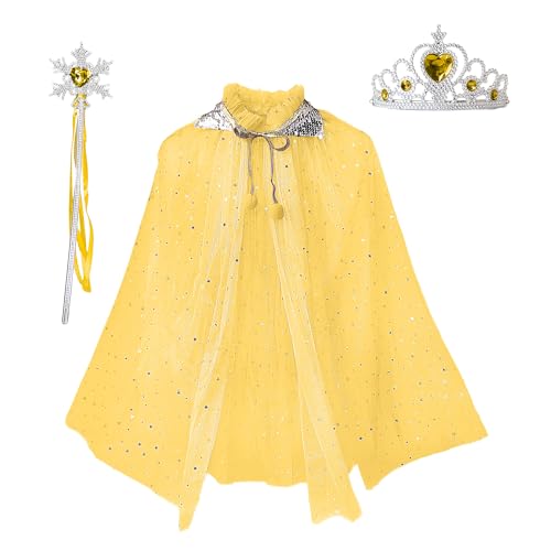 Capa para adolescente con lentejuelas y estrellas