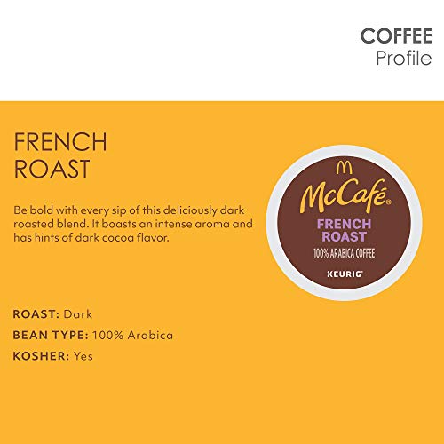 Image of McCafe French Roast, Single Serve Coffee Keurig K-Cup Pods, Dark Roast, 72 Count