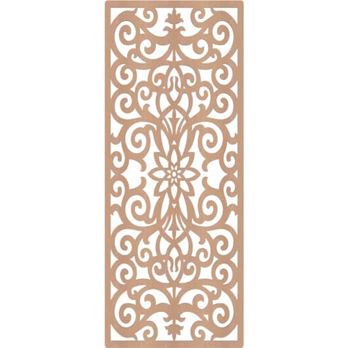 Image of Buel Decorative Pierced Fretwork Wood Wall Panels, 23 3 /8 inchW x 59 3 /8 inchH x 1 /4 inchT, Alder
