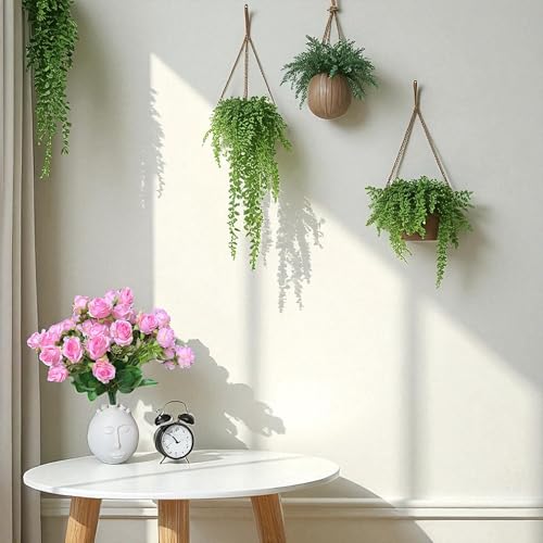 Image of Garden Art Artificial Small Rose Flower Bunch (Pack of 1) | 5 Heads with 15 Flowers & Buds, 35 cm Faux Rose Bouquet for Home Decor, Wedding & Table Decoration (Baby Pink)