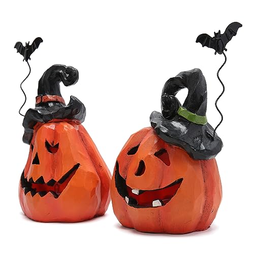 image for Hodao halloween Resin Pumpkin Duo Set decorations Elevate Your fall se