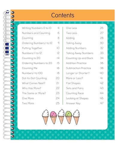 Wipe Clean Kindergarten Math Workbook Ages 5 to 6: Reusable Activities - Addition, Subtraction, Counting and Writing Numbers 1 to 20, Shapes & More (Common Core)