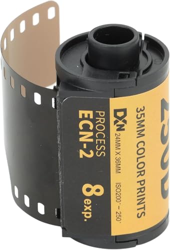 Pelicula fotográfica a color 35 mm para cámaras 135, alta definición y alto contraste, procesada ECN-2, rango amplio de exposición, 8 exposiciones, para fotografía retro miniatura 1